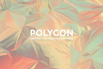 Abstract Polygon Backgrounds - Colorful Retro