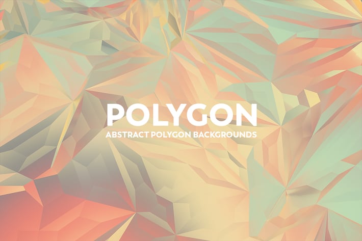 Abstract Polygon Backgrounds - Colorful Retro