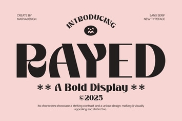 Rayed - Bold Display Font