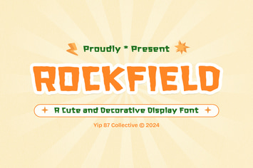 Rockfield - Cute Funny Childern School Book Font