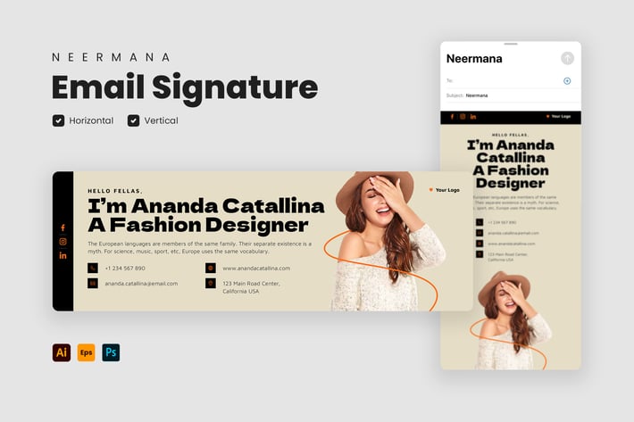 Email Signature Template V.25