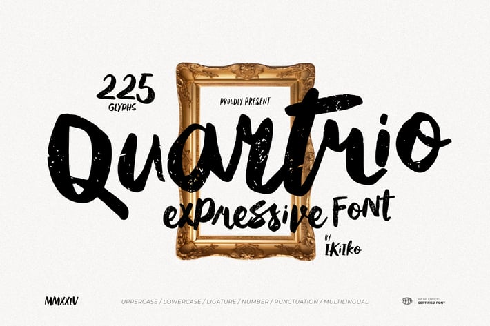Quartrio - Expressive Font