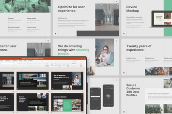 THE LINE Animated Business Template (PowerPoint)