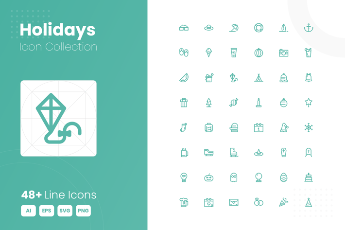48 Holidays Icon Collection