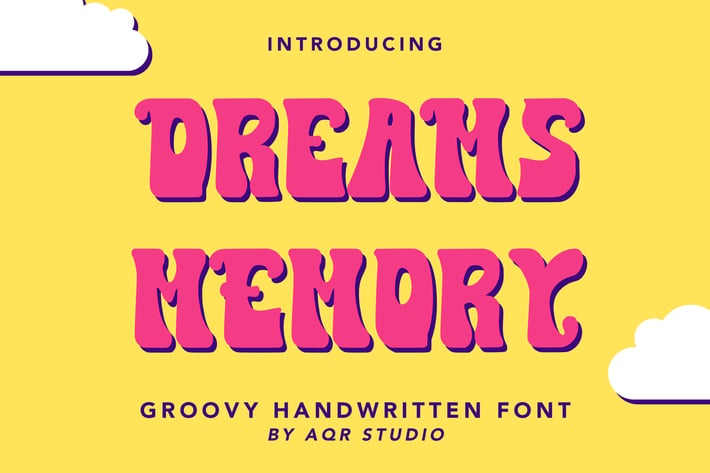 DreamsMemory - Groovy Handwritten Font