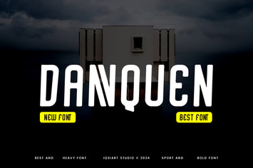 Dannquen - Rounded & Tall Font