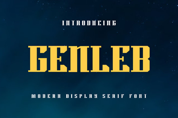 Genleb - Modern Sport Font