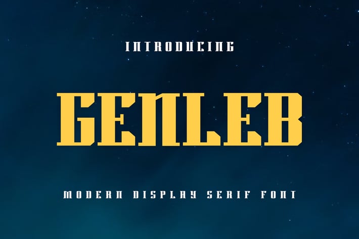 Genleb - Modern Sport Font