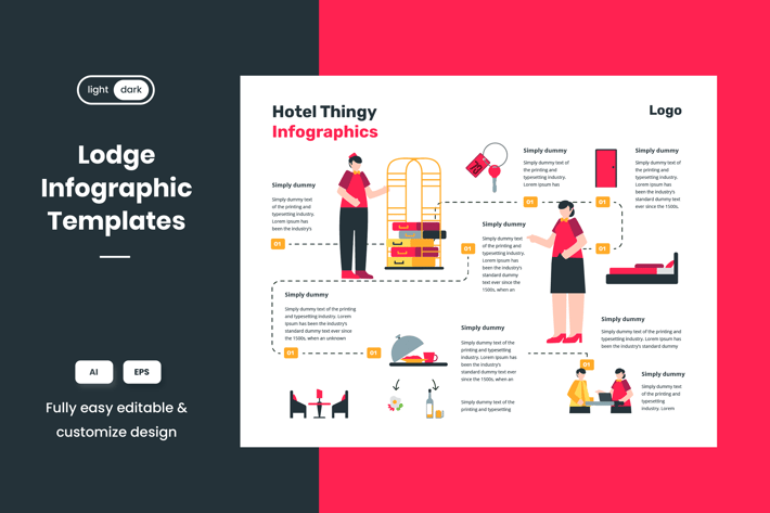 Travel Tips Infographic Template: Hotel v.02
