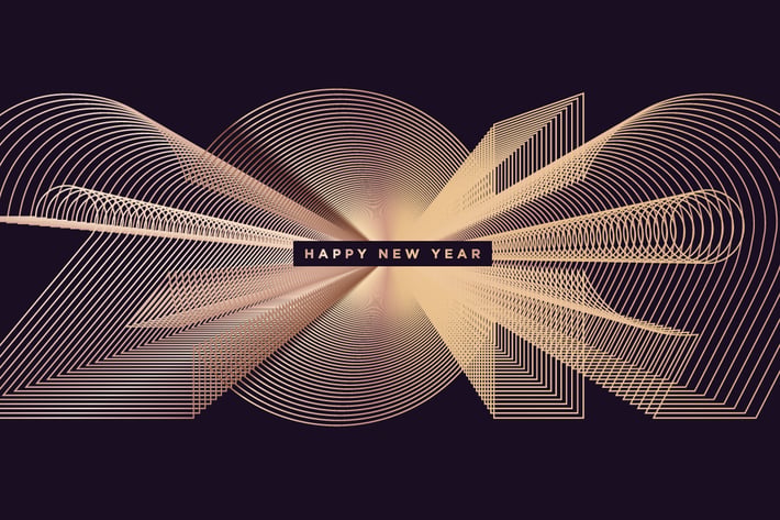 Business New Year Greeting Card
