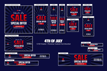 4th Of July Banners Ad