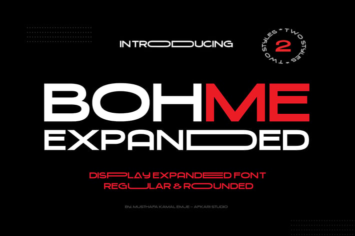 Bohme Expanded - Display Sans Serif Font