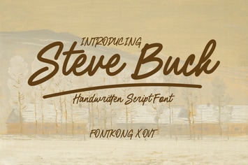 Steve Buck – A Handwritten Script Font