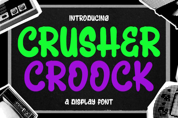 Crusher Croock Marker Graffiti Display Font