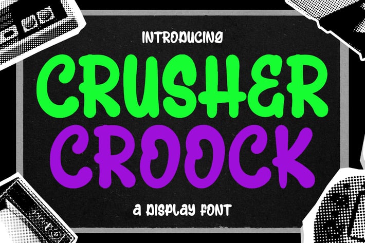 Crusher Croock Marker Graffiti Display Font