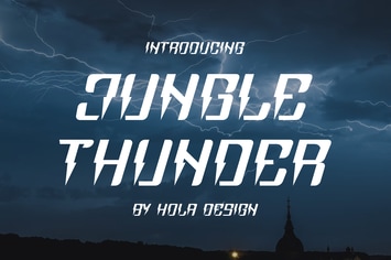 Jungle Thunder Font