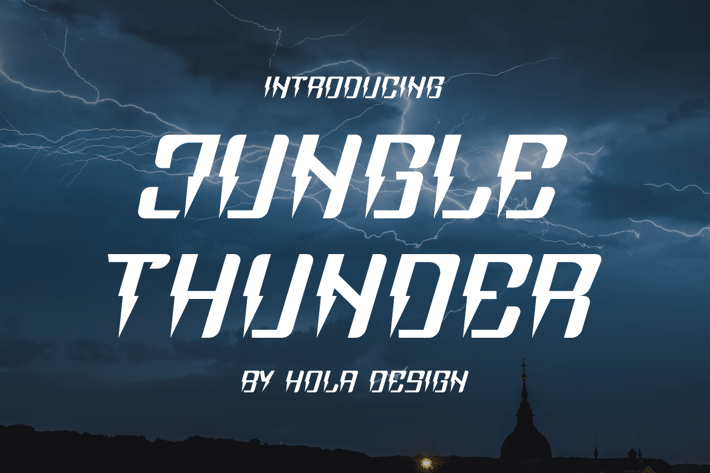 Jungle Thunder Font