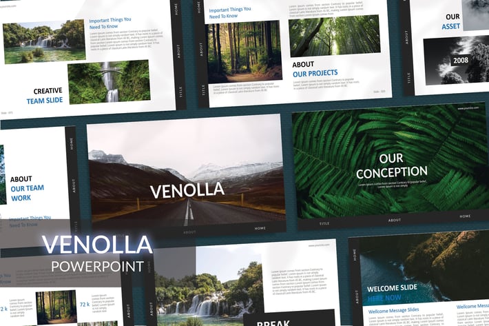 VENOLLA - Miniamal Business Powerpoint Template