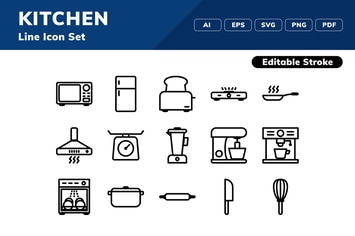 Kitchen Icon Set