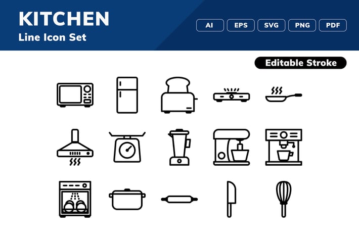 Kitchen Icon Set