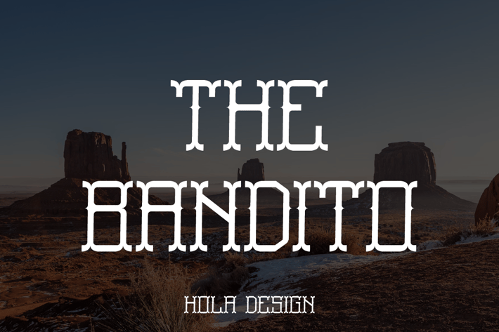 The Bandito - Thin Font