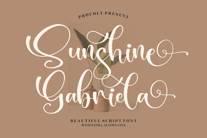 Sunshine Gabriela Script Font