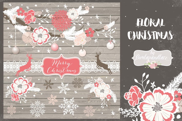 Floral Christmas design
