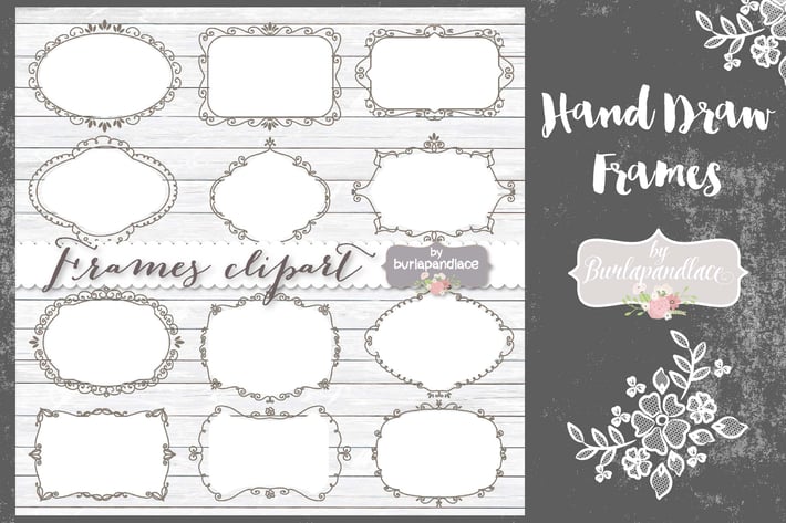 Hand Draw Frames Vector