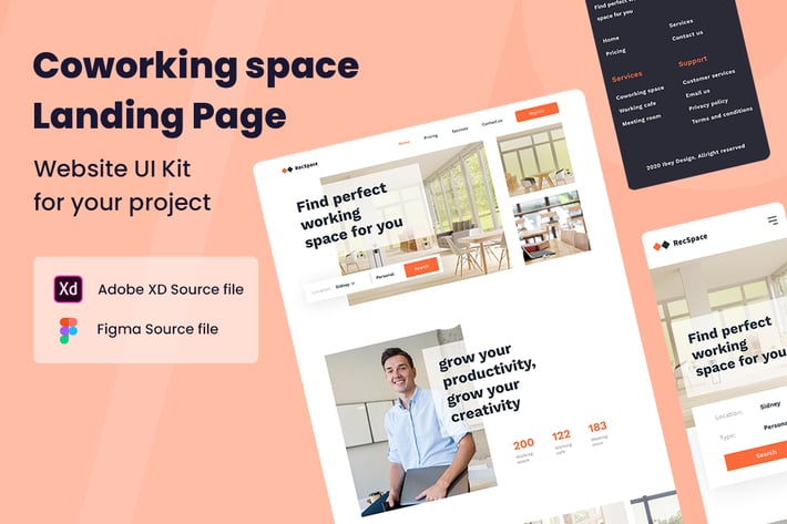 Coworking Space - Landing Page