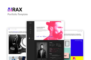 Mirax - Portfolio PSD Template