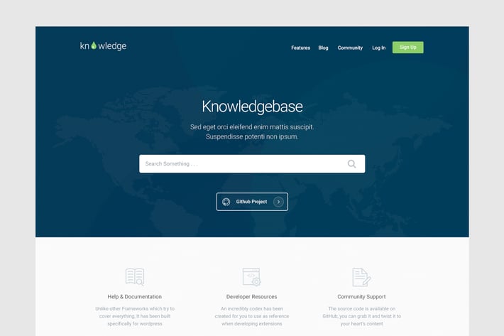 Knowledge - Knowledgebase & Documentation HTMl Tem