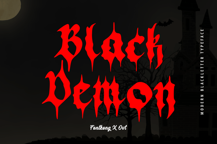 Black Demon - Modern Blackletter Typeface