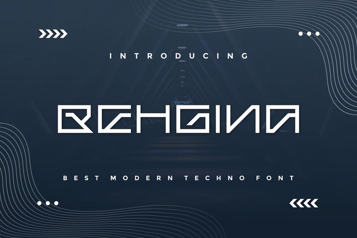 Behgina - Modern Techno Font