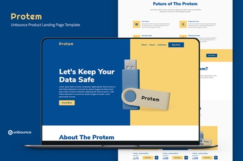 Protem — Unbounce Product Landing Page Template