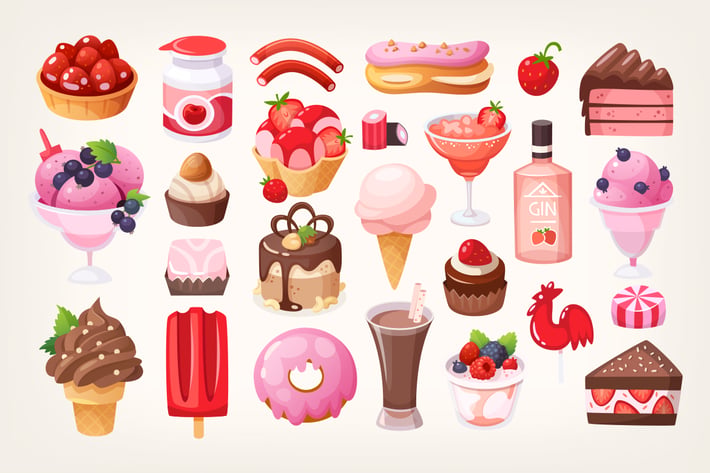 Fruit and chocolate desserts. Part 2