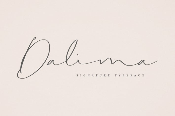 Dalima Signature Font
