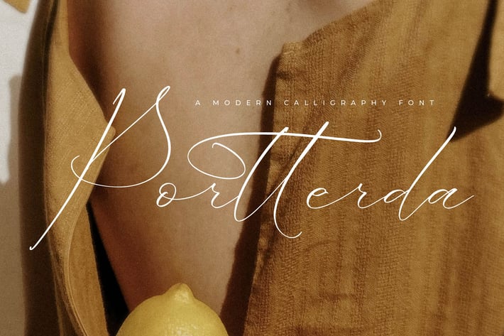 Portterda A Modern Calligraphy Font