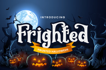 Frighted Halloween Business Font 