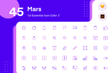 Mars - UI Essential Icon Color 1 