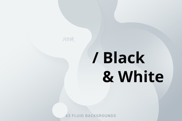 Black & White | Soft Fluid Backgrounds