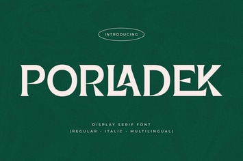 Porladek Display Serif Font 