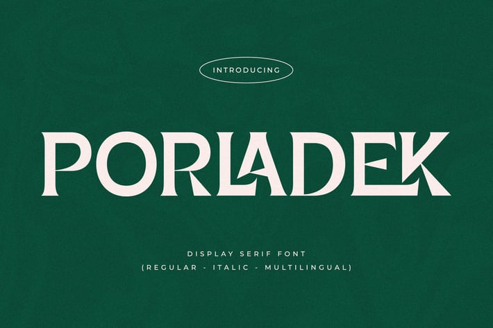 Porladek Display Serif Font 