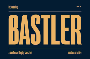Bastler Condensed Sans Display Font