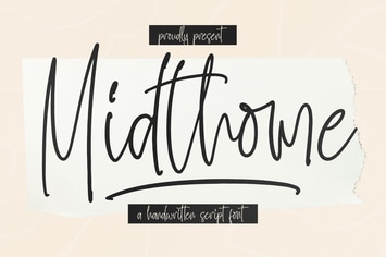 Midthome Handwritten Script Font
