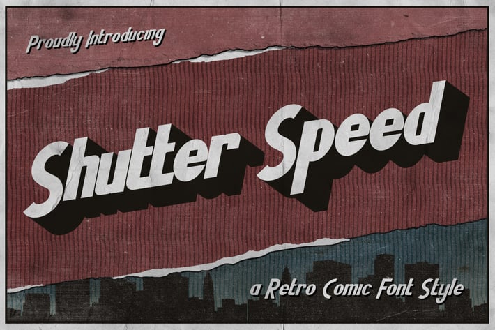 Shutter Speed – A Retro Comic Font