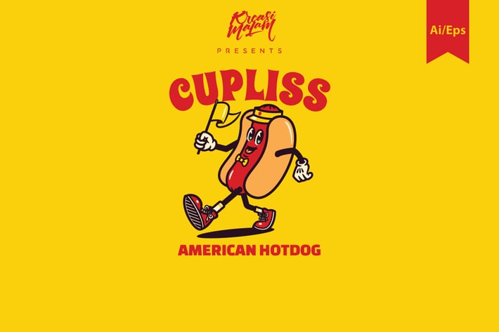 Cupliss Hotdog Logo Template
