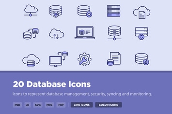 20 Database Icons