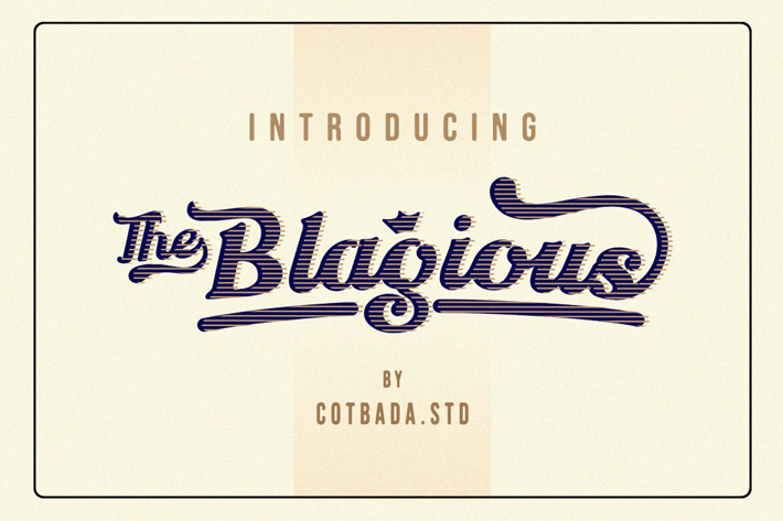 BLAGIOUS BOLD SCRIPT