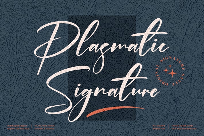 Plasmatic Signature Font