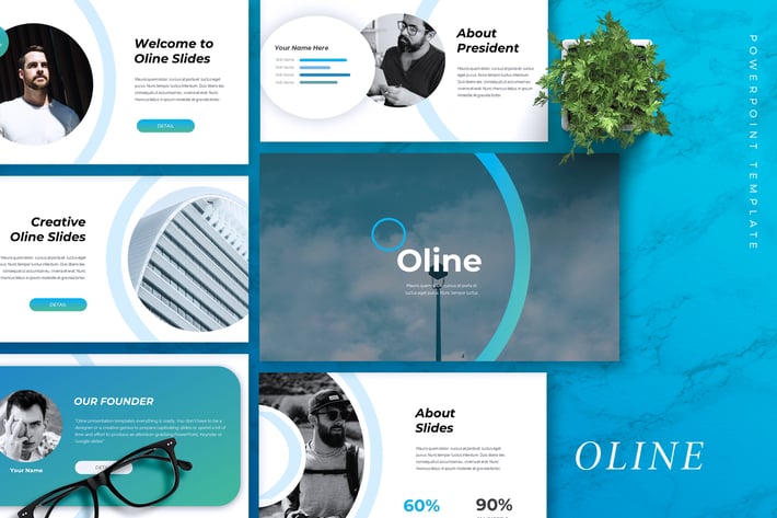 OLINE - Company Profile Powerpoint Template